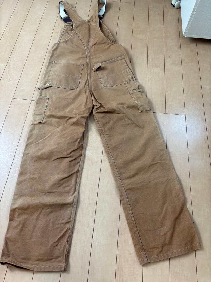 Carhartt ベージュ オーバーオール