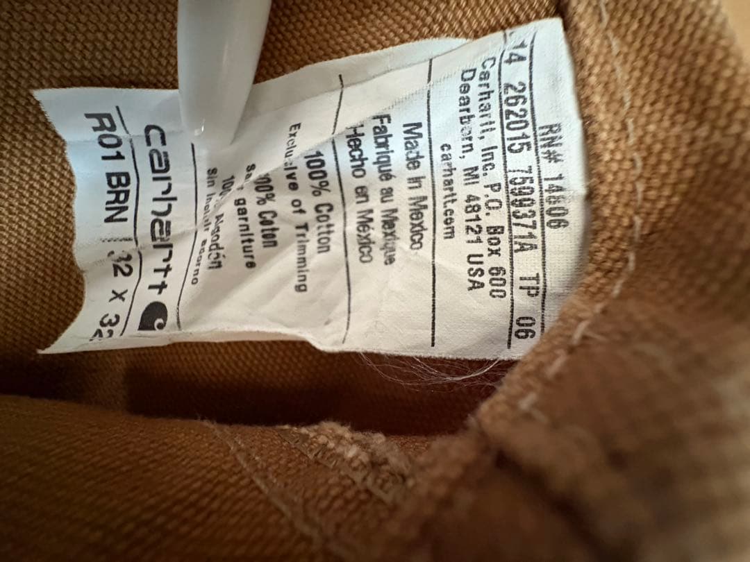 Carhartt ベージュ オーバーオール