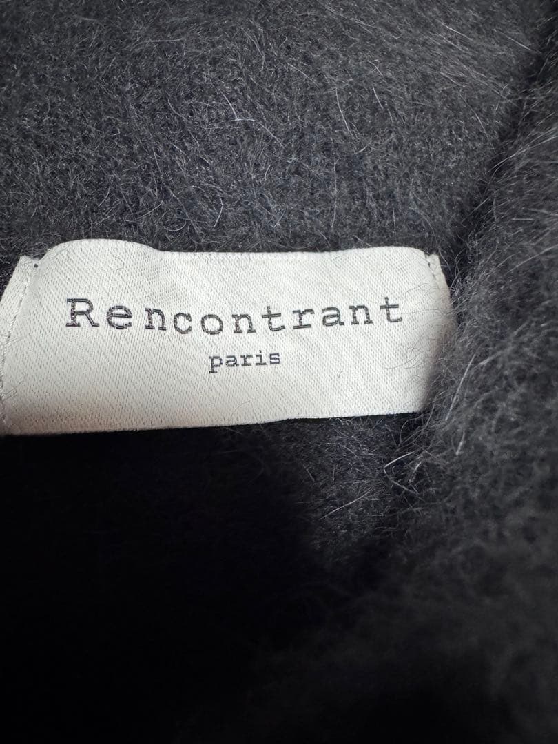 レンコントラント Rencontrant フォックスウールプルオーバーパーカー