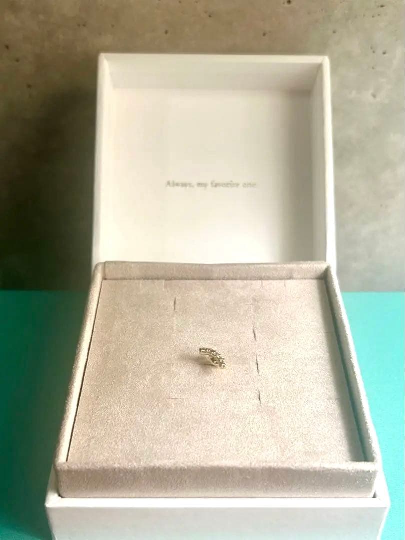 kanon【ete】K18YGダイヤモンド ピアス0.03ct（片耳用）