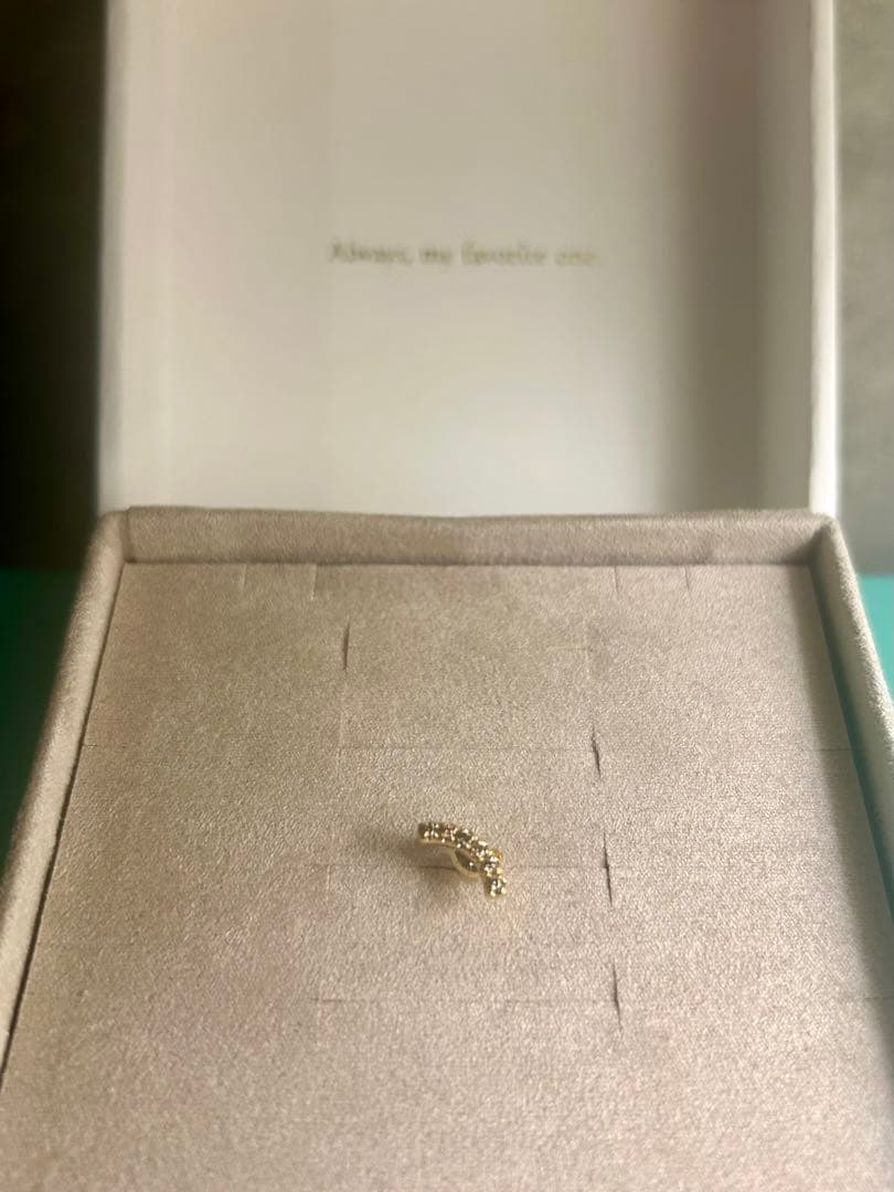 kanon【ete】K18YGダイヤモンド ピアス0.03ct（片耳用）