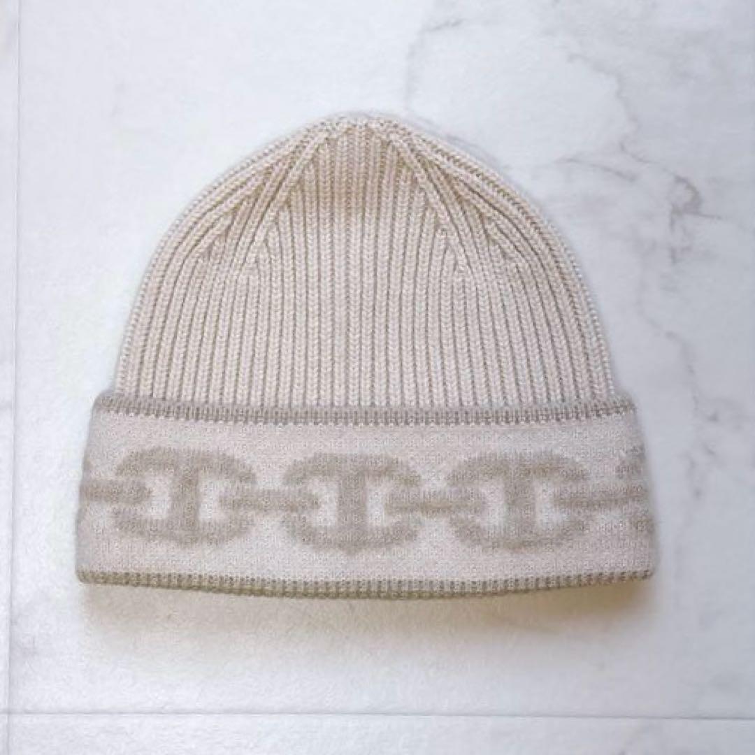 【美品❣】エルメス シェーヌダンクル ニット帽 　ニットキャップ　カシミヤ