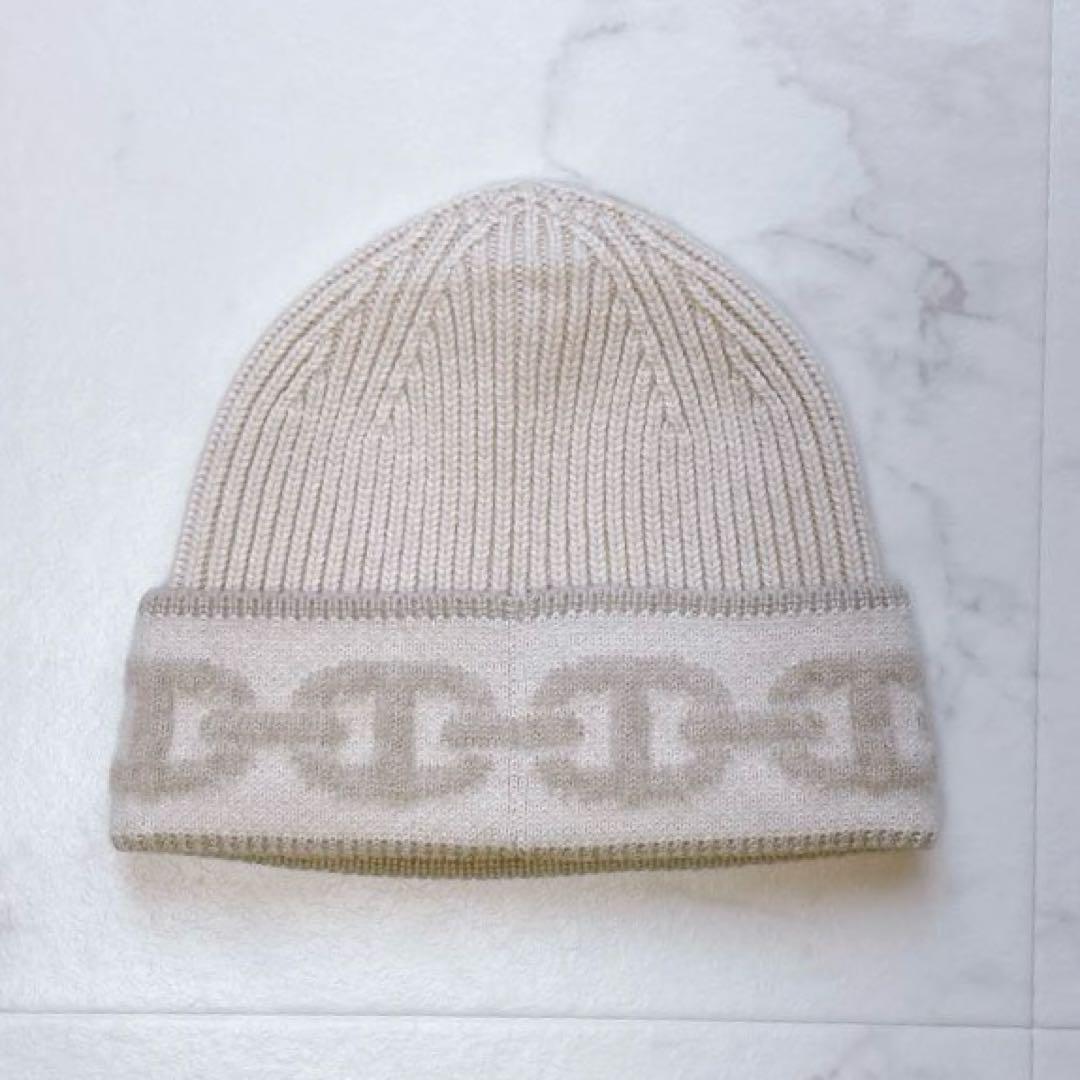 【美品❣】エルメス シェーヌダンクル ニット帽 　ニットキャップ　カシミヤ