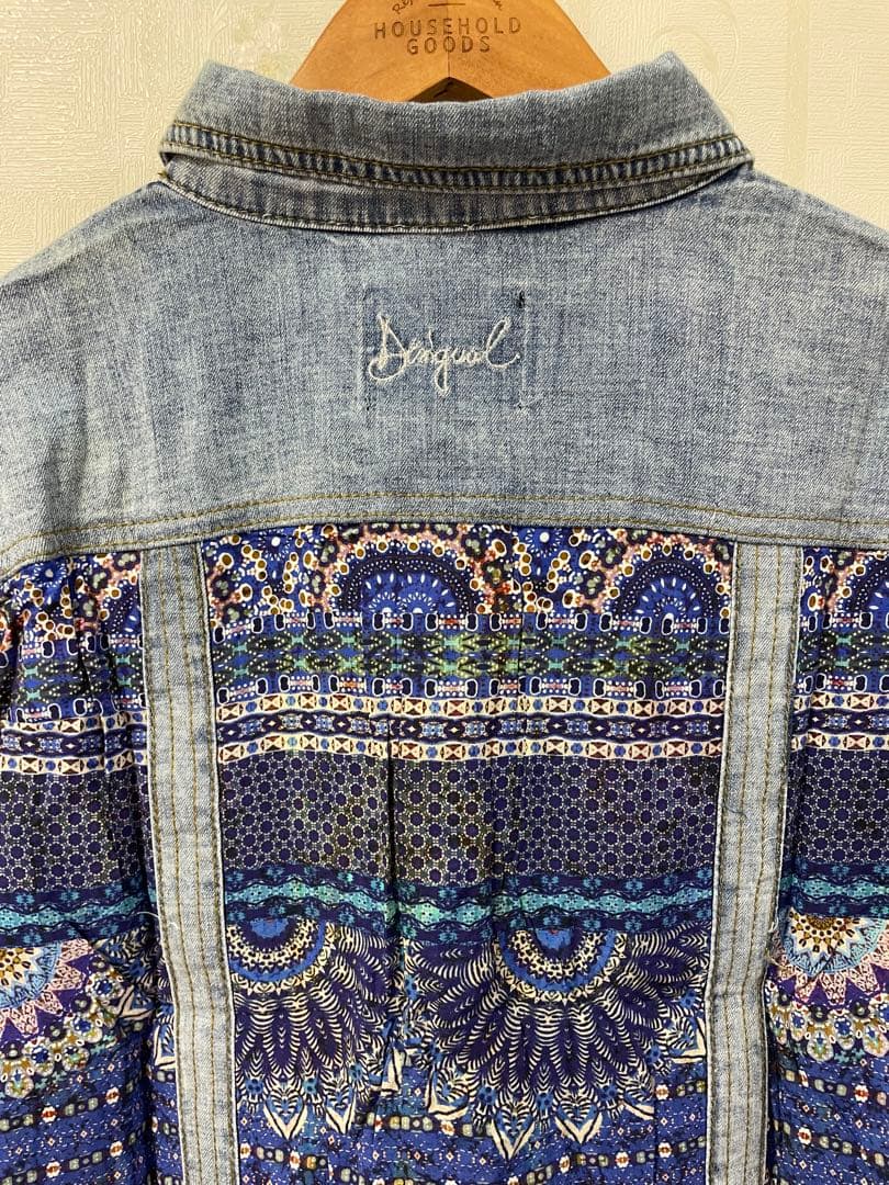 【新品】Desigual パッチワークデニムジャケット 40