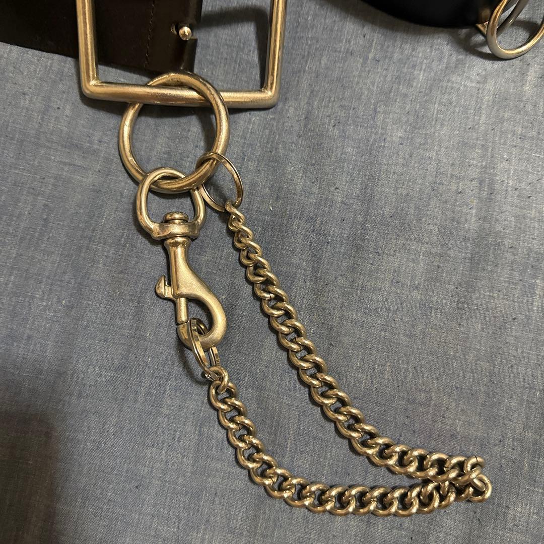 Comme des Garçons HOMME PLUS レザーベルトチェーン付