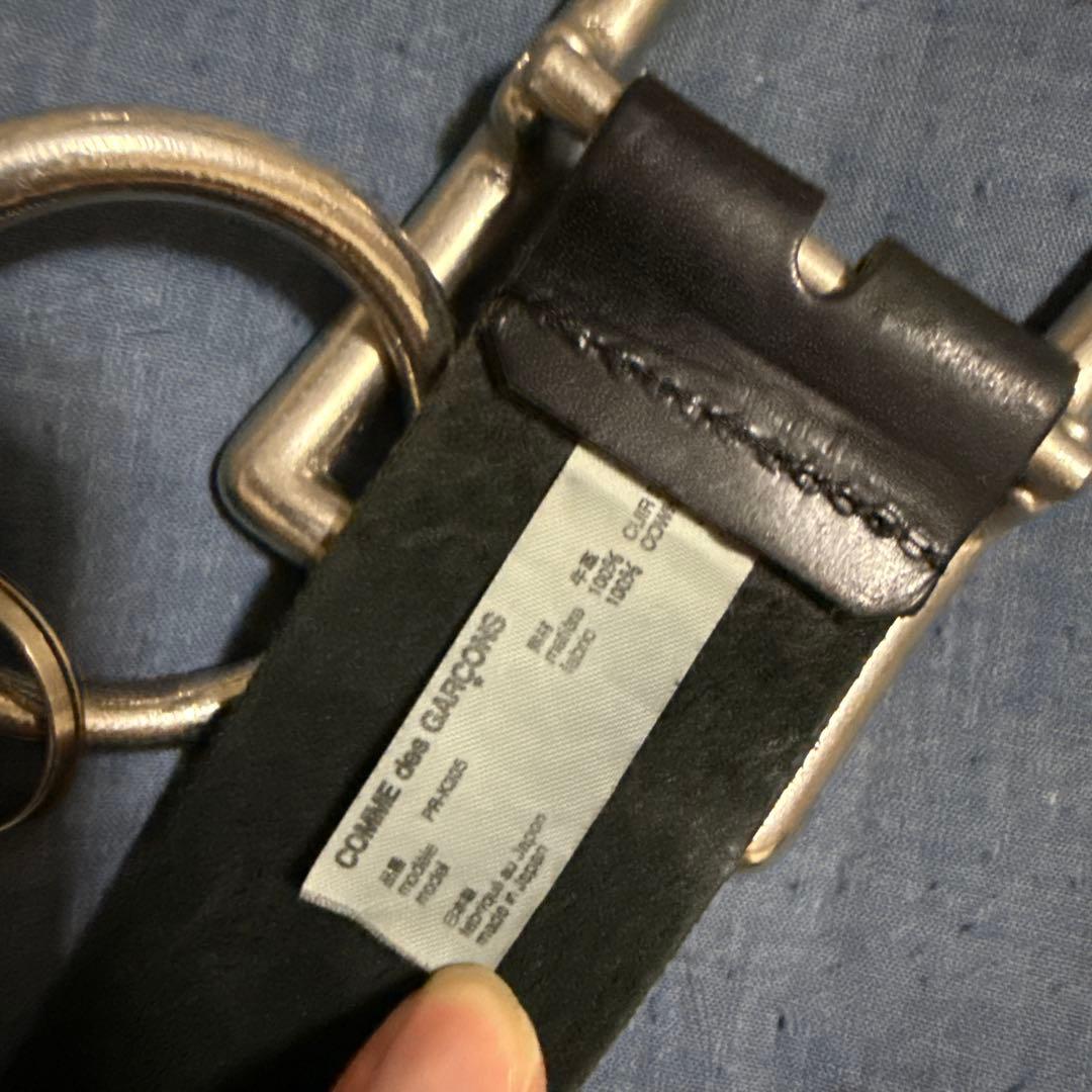 Comme des Garçons HOMME PLUS レザーベルトチェーン付