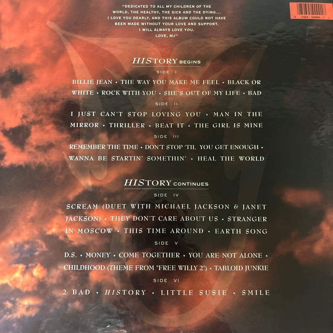 MICHAEL JACKSON/HISTORYレコード3枚組新品未使用