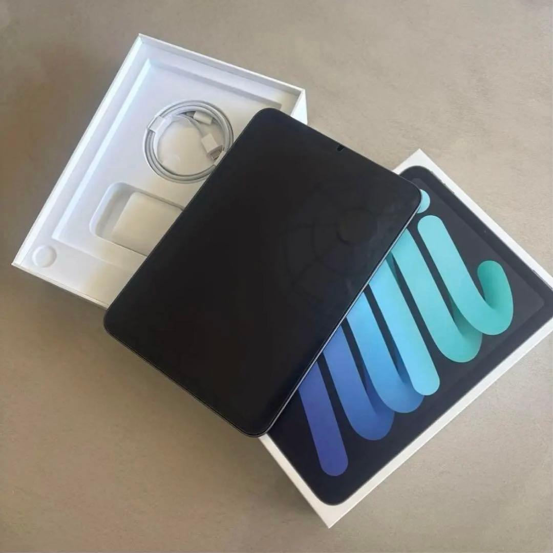 【美品！】iPad mini 第6世代256GB Wi-Fi（透明ケース付き）