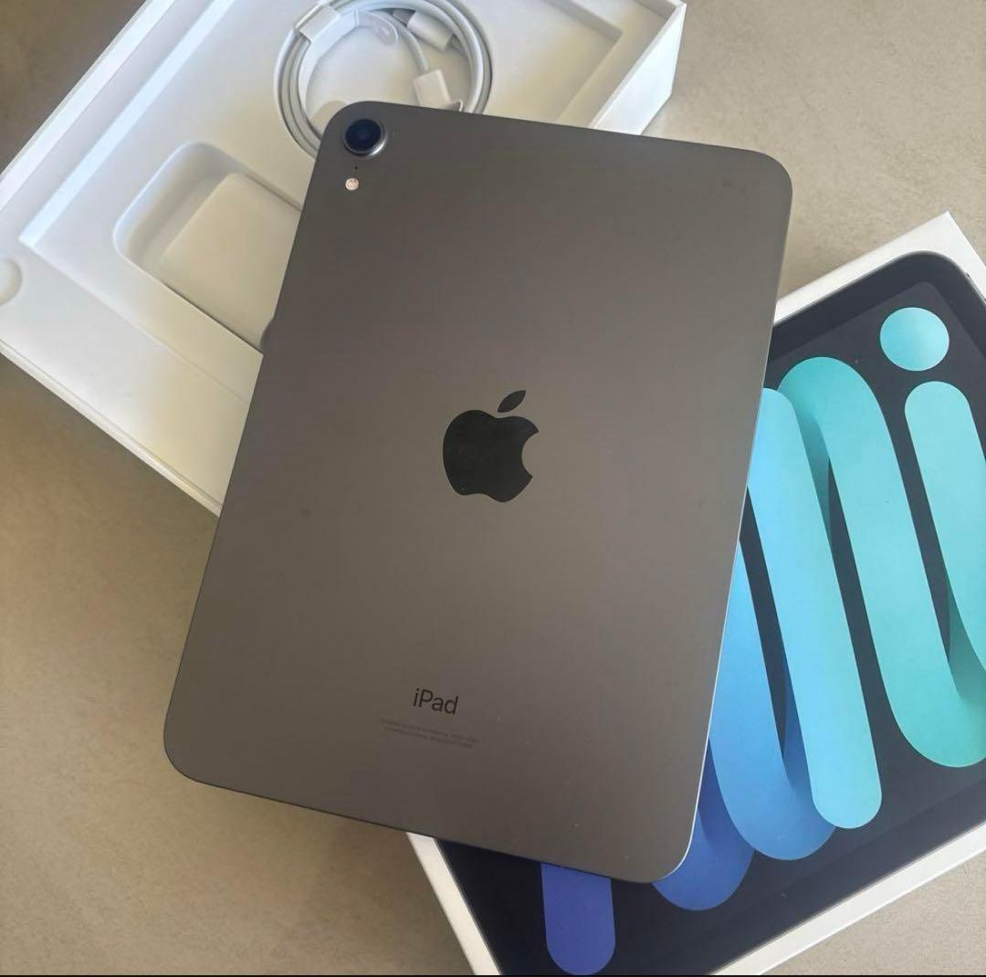 【美品！】iPad mini 第6世代256GB Wi-Fi（透明ケース付き）