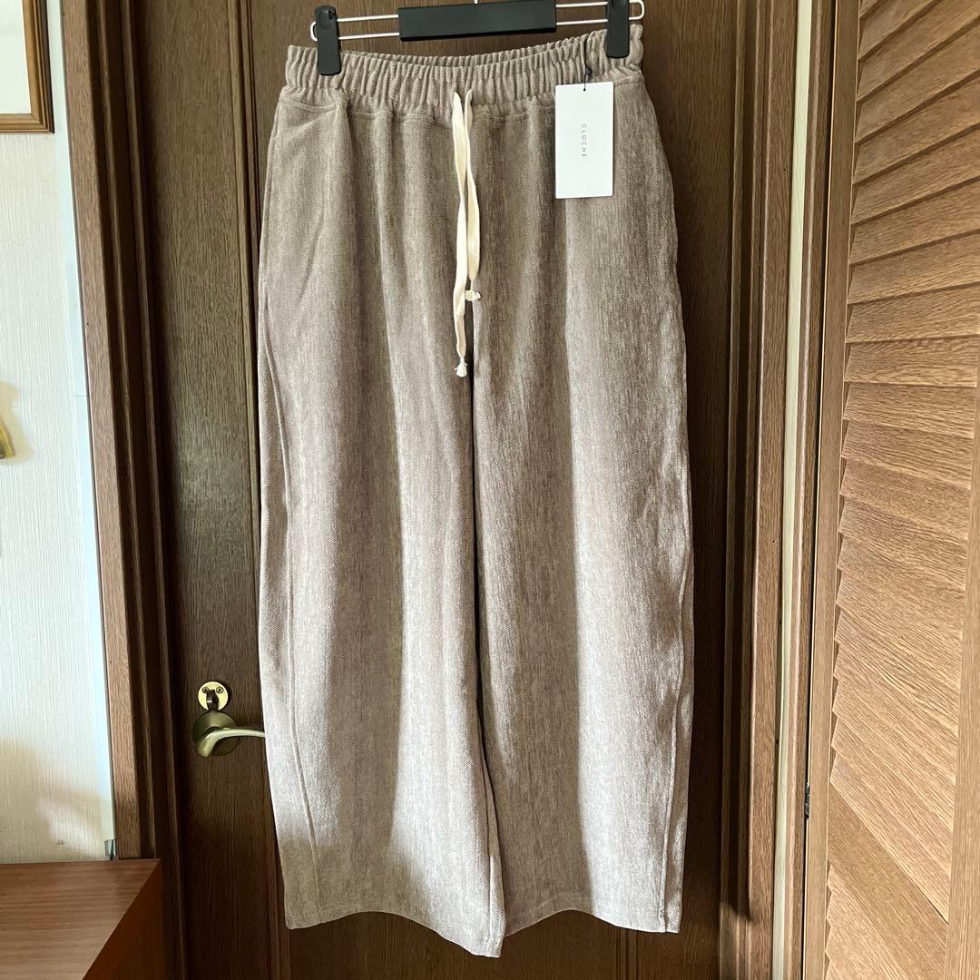 CLOCHE ヘリンボーンカーブパンツ