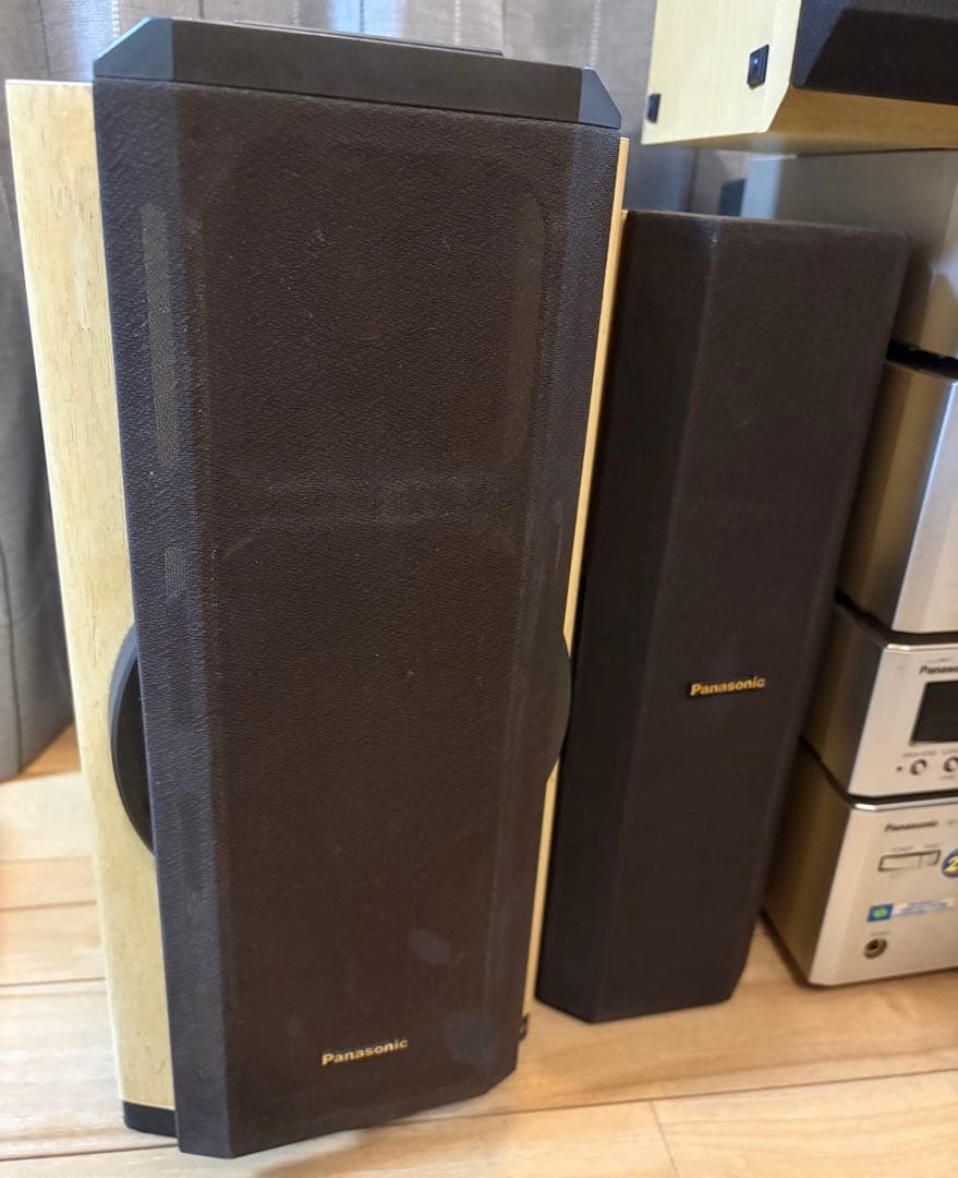 【通電確認済】Panasonic DVDオーディオシステムコンポ/スピーカー