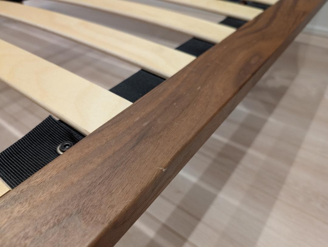 【無印良品】ダブルベッドフレーム+ヘッドボード+マットレス+ベッド下収納