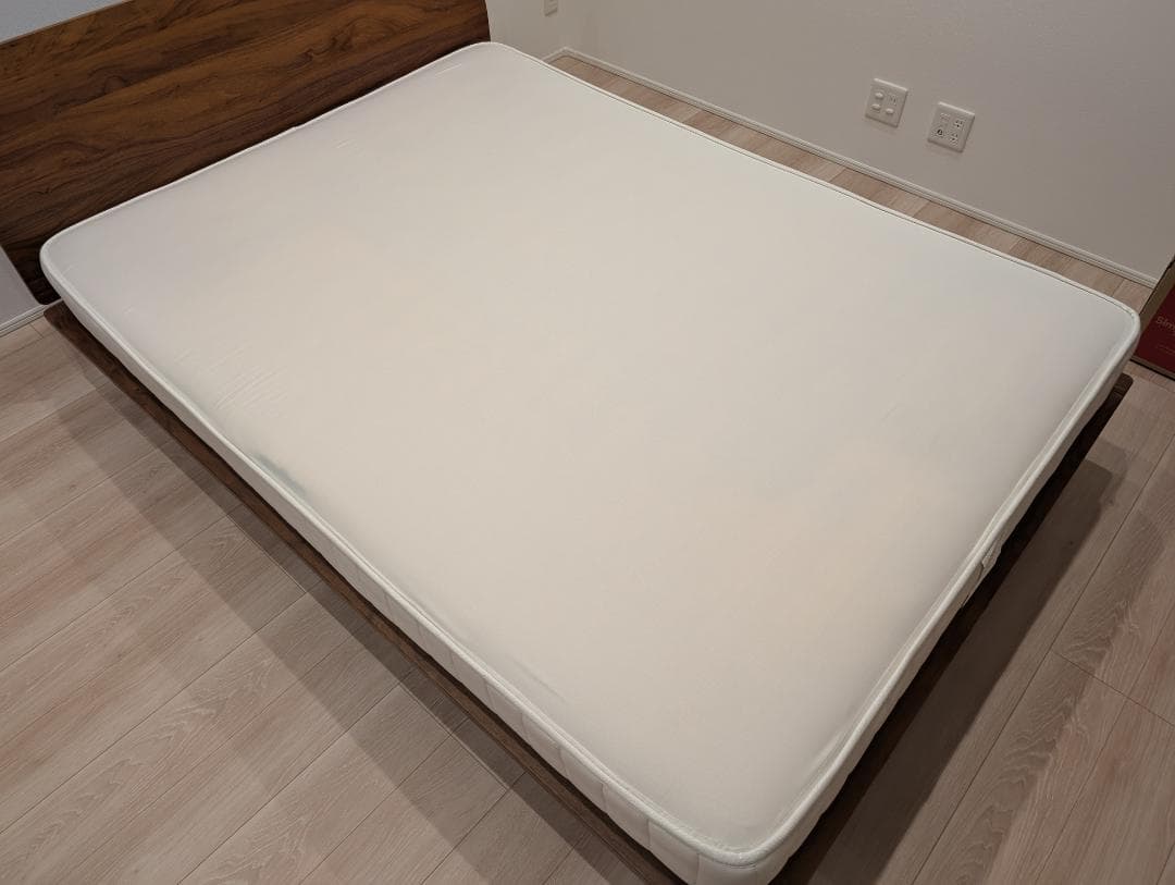 【無印良品】ダブルベッドフレーム+ヘッドボード+マットレス+ベッド下収納