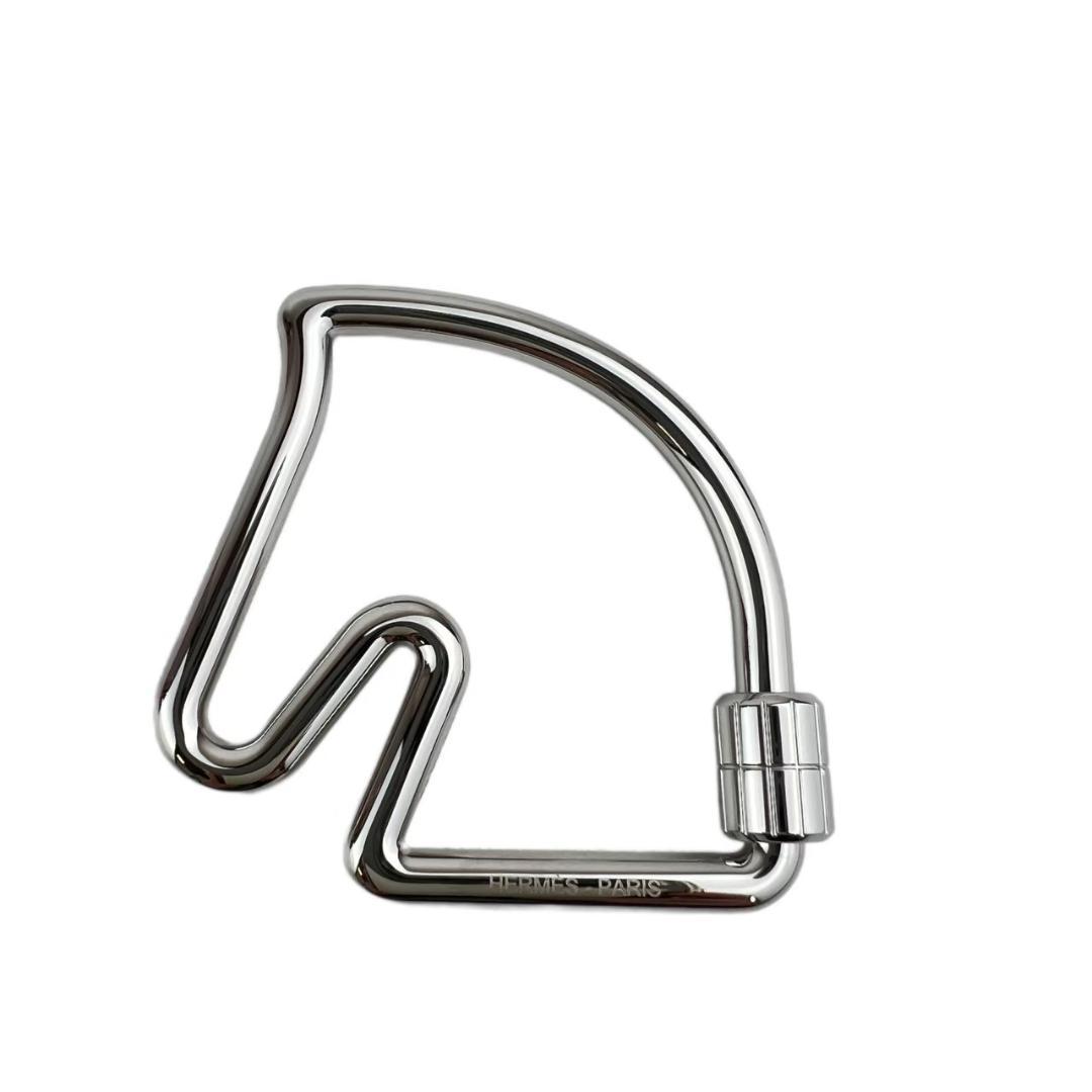 新品　HERMES エルメス　キーホルダー シュヴァル　キーリング　シルバー