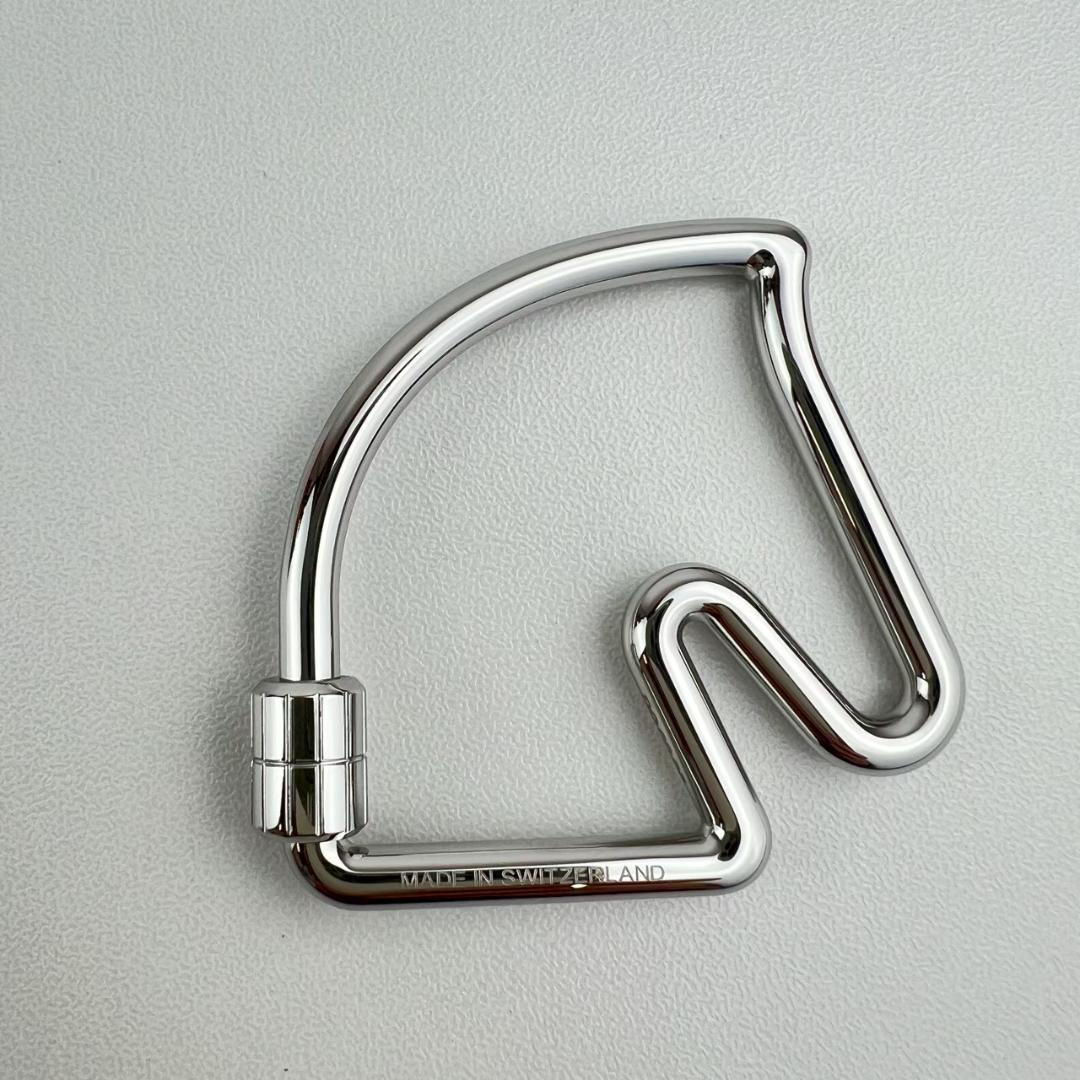 新品　HERMES エルメス　キーホルダー シュヴァル　キーリング　シルバー