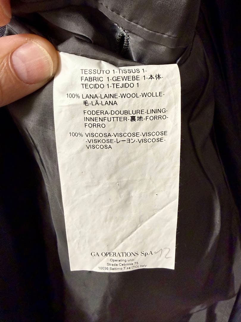 ARMANI COLLEZIONI ビジネススーツ グレー