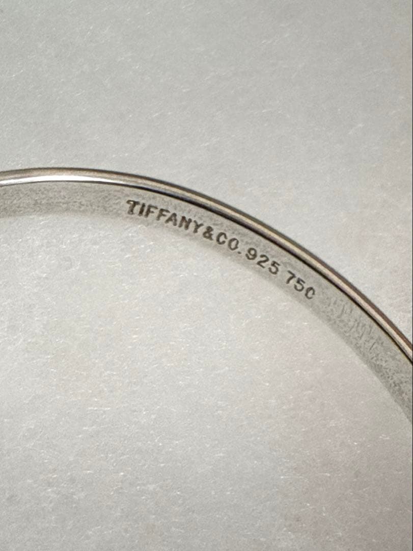 ティファニー TIFFANY フックアンドアイバ ングル シルバー ゴールド