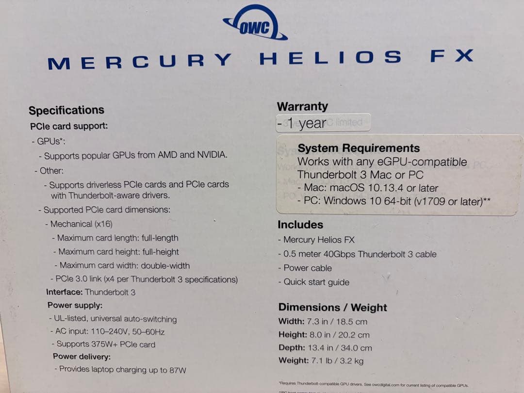 グラフィックボード・グラボ・ビデオカード user Mercury Helios FX+Radeon Vega 56