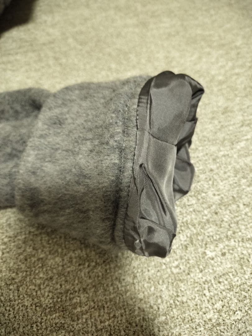 モラビト　シャギーショートコート　ライトグレー　上品エレガント　M