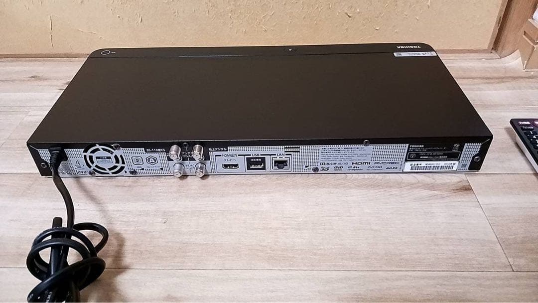 TOSHIBA REGZA BDレコーダー 2018年製 DBR-W1008