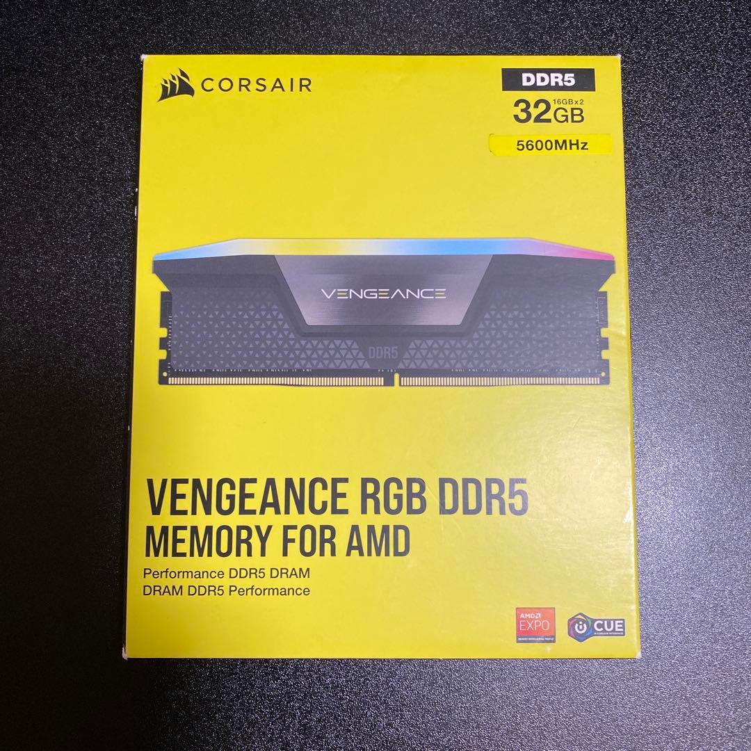 メモリー CORSAIR VENGEANCE RGB DDR5 32GB 5600MHz