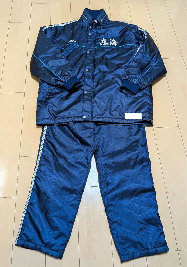 アシックス／仰星ラグビー／ウォーマー上下／東海大仰星ラグビー部／ヤッケ／希少／