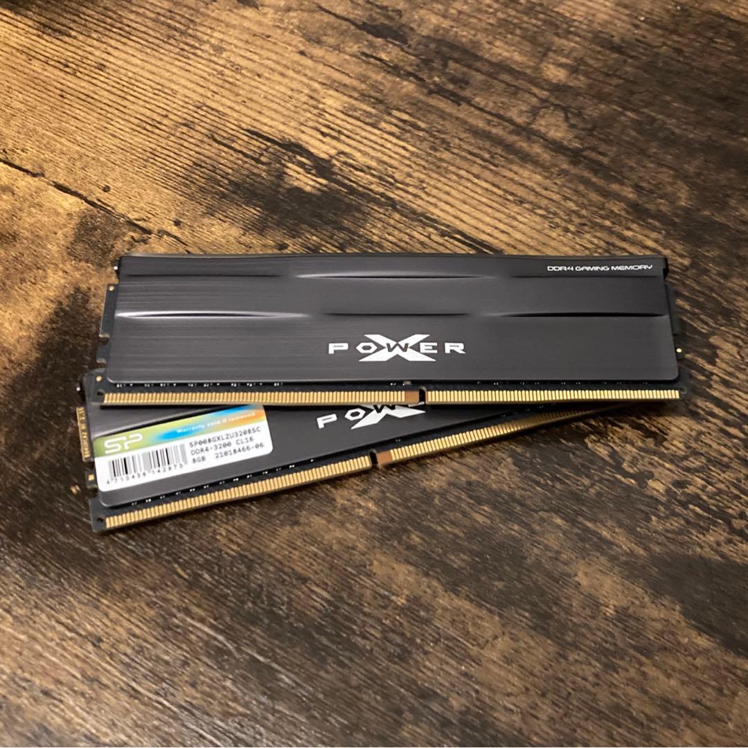 メモリ シリコンパワー DDR4-3200 16GB
