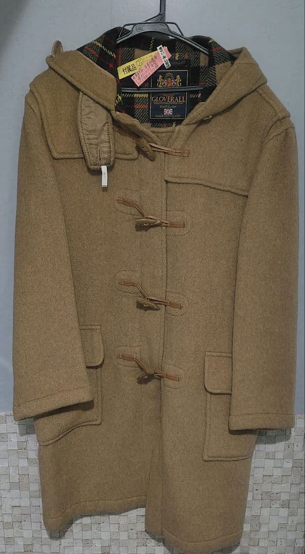 Gloverall　ダッフルコート ウール混合　英国製　GB40　スペア付