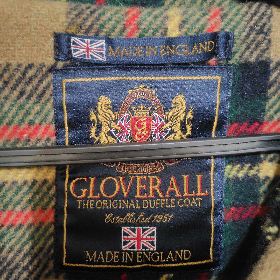 Gloverall　ダッフルコート ウール混合　英国製　GB40　スペア付