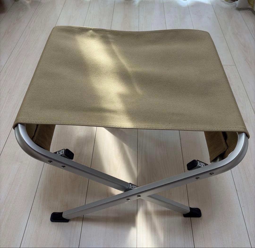 【廃盤品】 peak オットマン ベージュアウトドアチェア