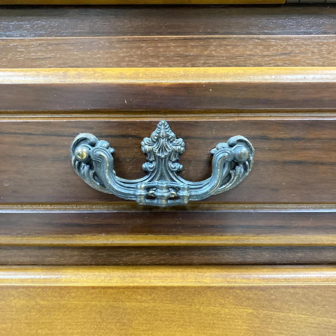 【カリモク】コロニアル　ライティングビューロー　デスク　机　昭和レトロ