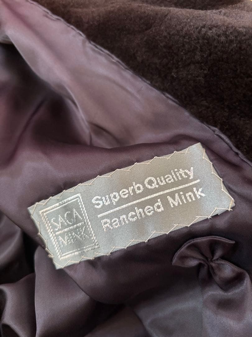 saga mink サガミンク　 ランチミンク　毛皮コート
