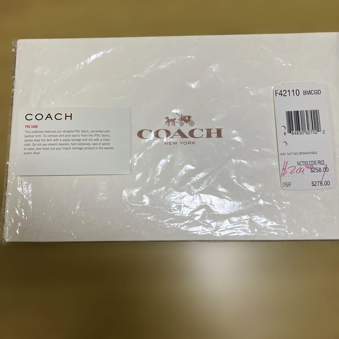 土日限定価格！レア♡COACH☆ホースアンドキャリッジラウンドファスナー長財布