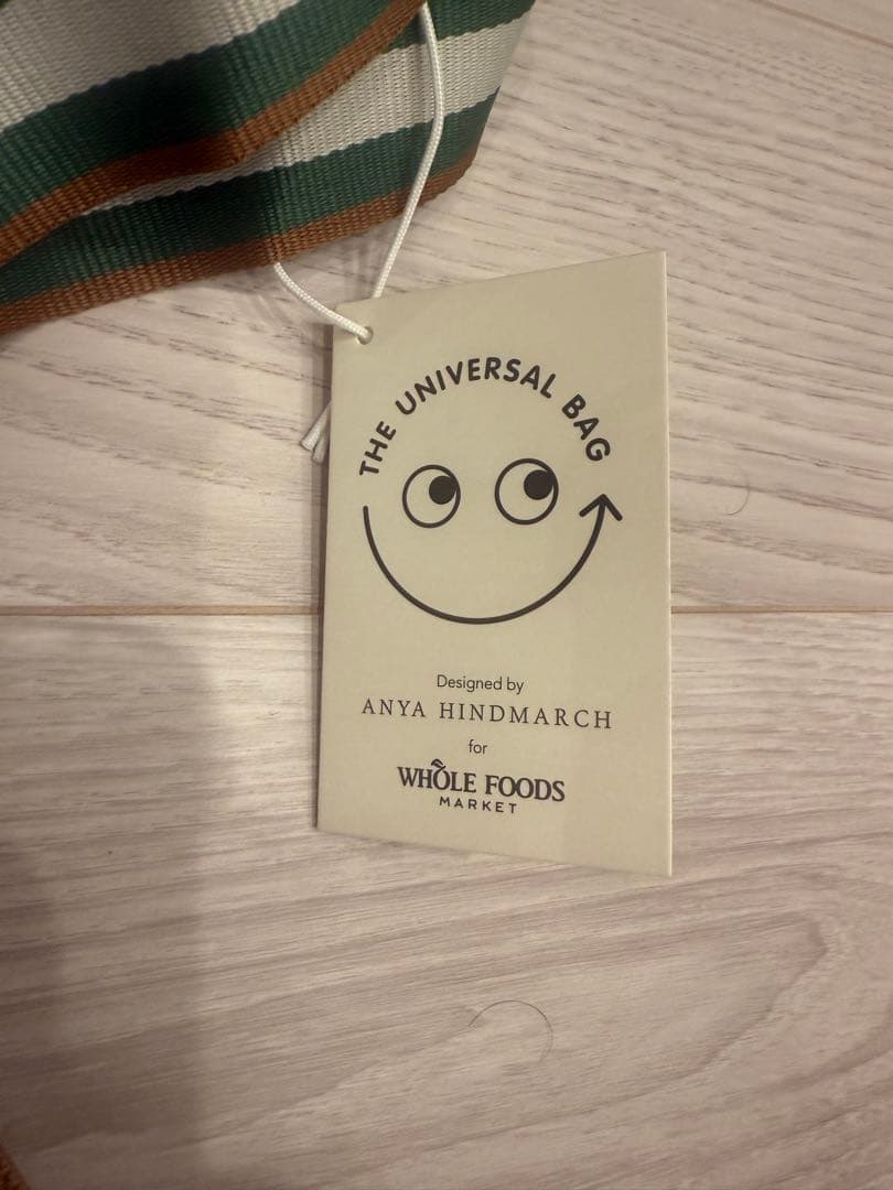 ロンドン限定！アニヤハインドマーチ　エコバッグ　Anya✖️WholeFoods