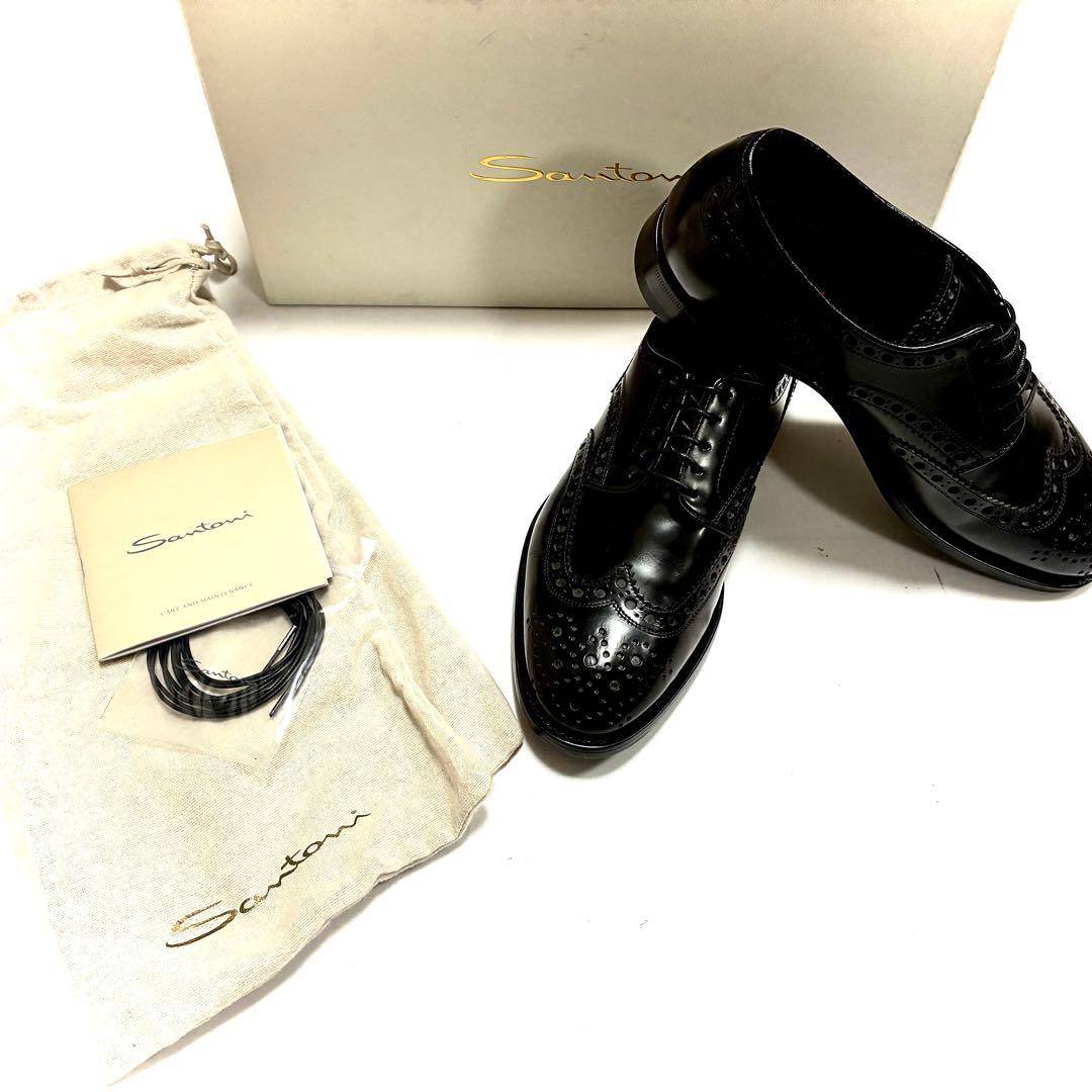 新品SANTONI 最高級ライン15.5万円 パティーヌ ビジネスシューズ