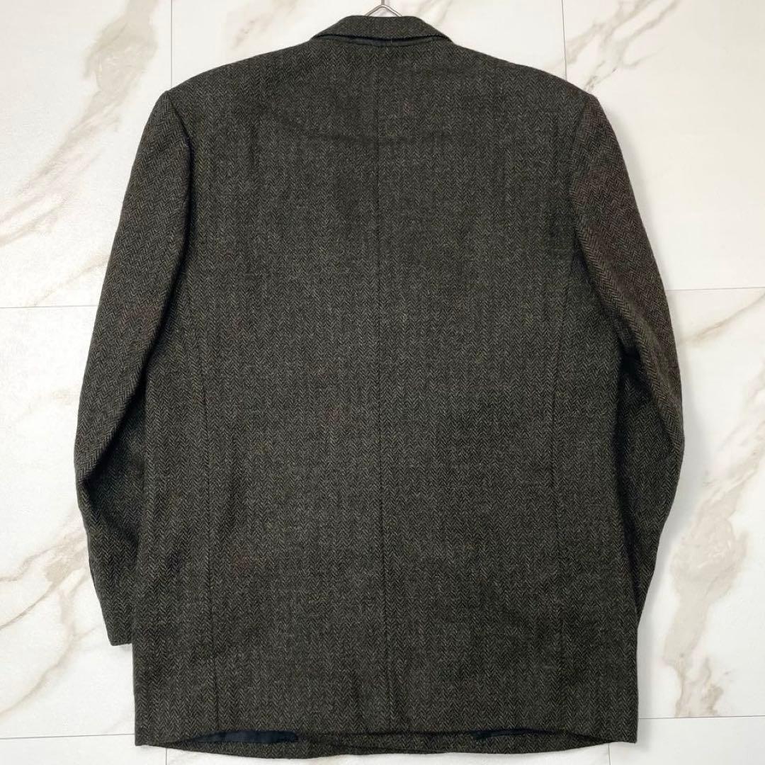 【超希少 キャメル混】ワイズフォーメン ダブル テーラードジャケット ツイード