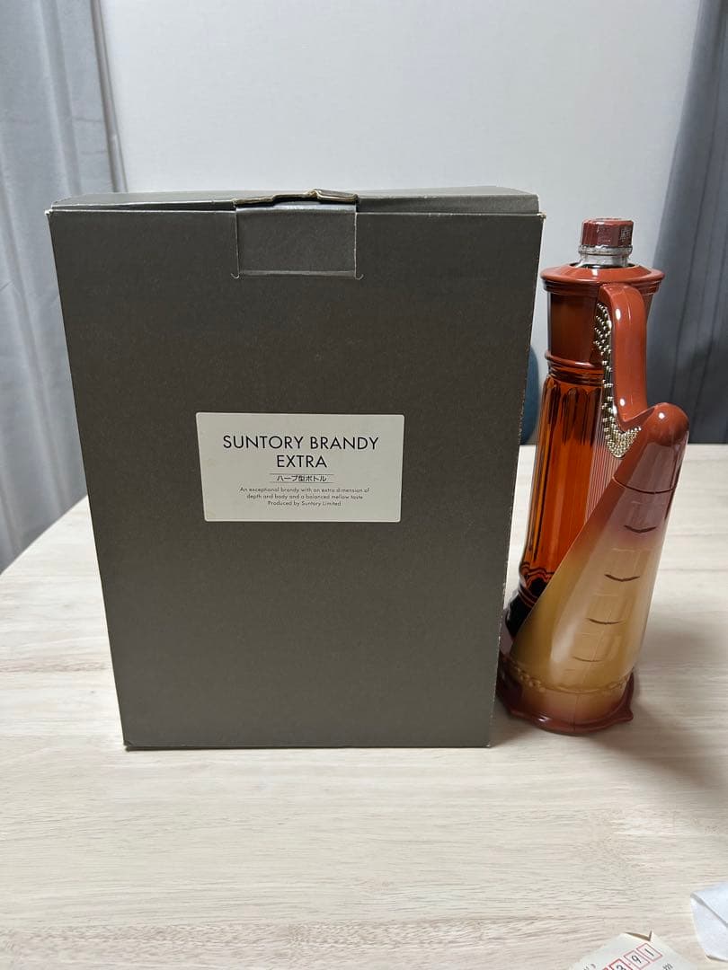専用　箱付き Suntory EXTRA ブランデー ハープ型ボトル