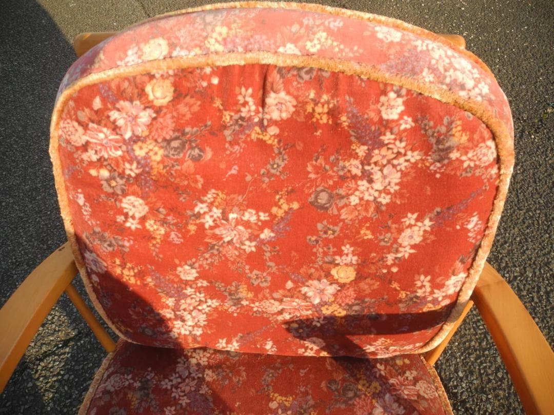 こ*う様 C15２）キツツキマークの飛騨産業　アームチェア／旧ロゴ　ヴィンテージ