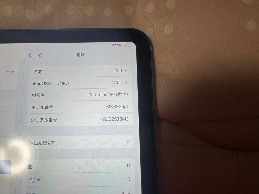 アウトドア男 iPad mini 第6 64Gwifi+Cellular