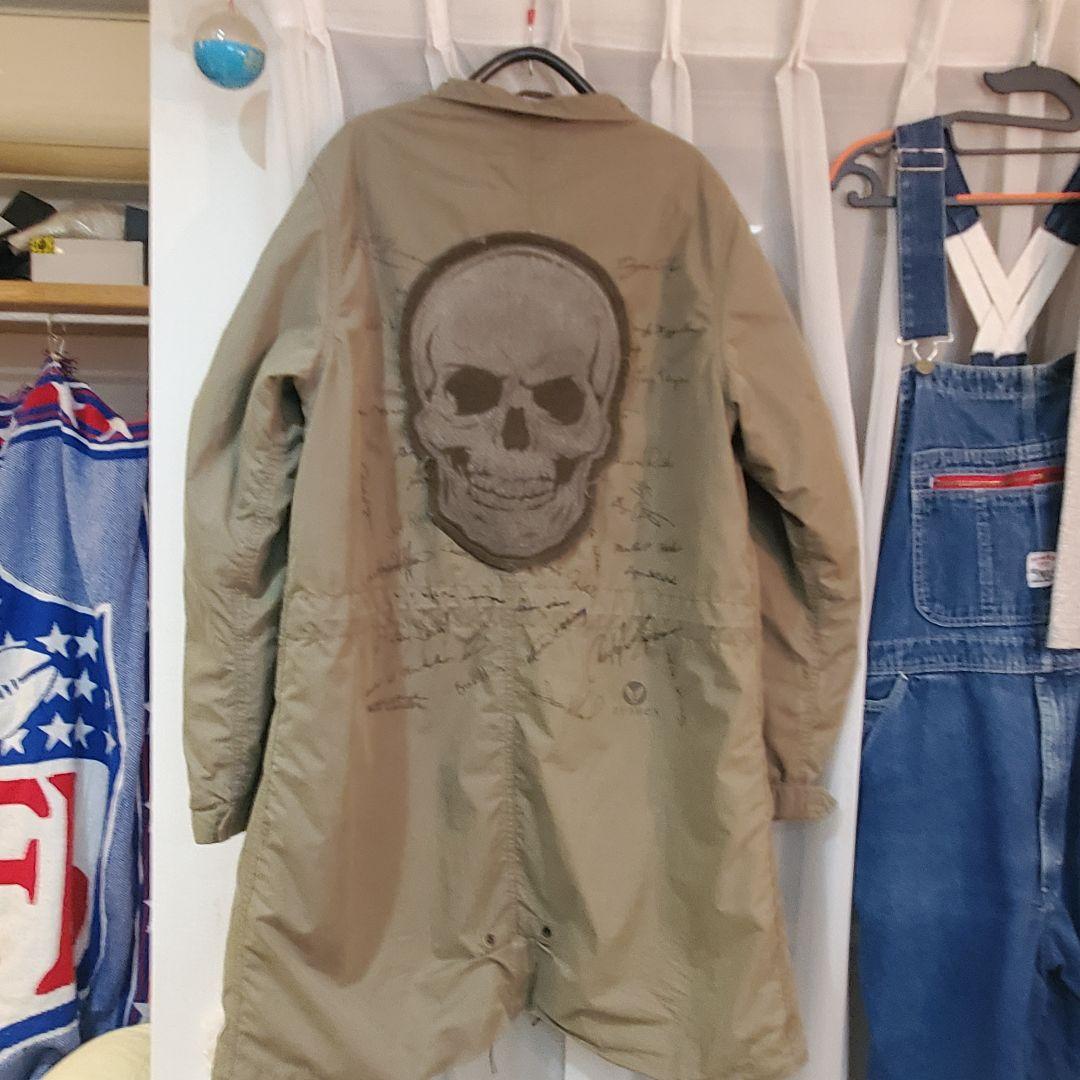 AVIREX USA スカル刺繍 　モッズジャケット