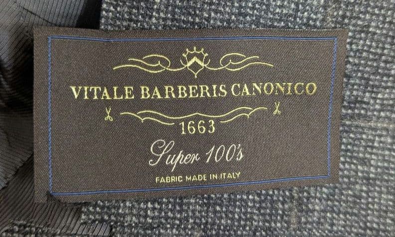 ハ*チ様 BEAMSF Canonico グレー ブロックチェックスーツ