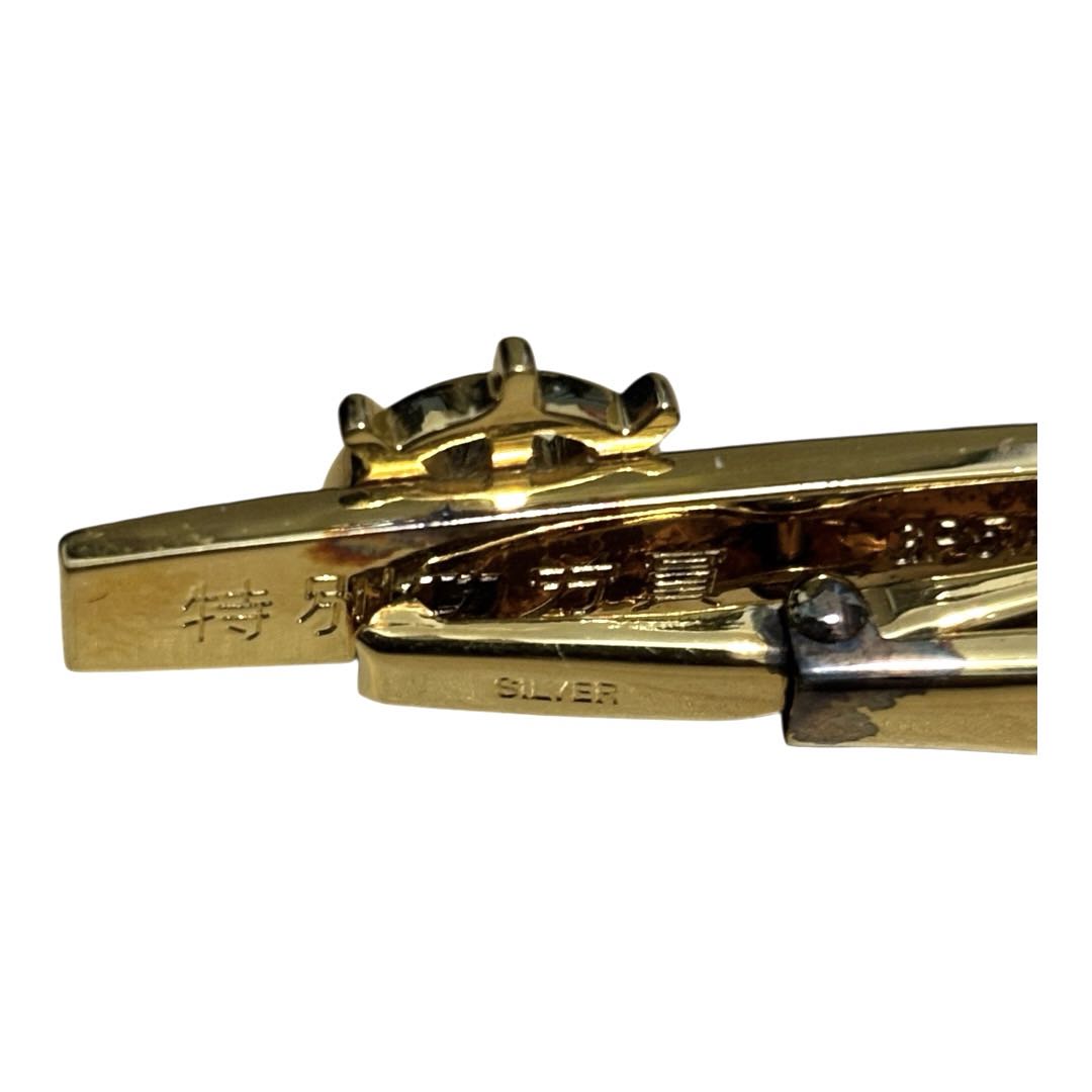 全日本海員組合特別功労賞　タイピン　バッジ　貴金属18金　シルバー　刻印品質表示