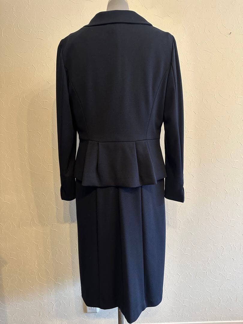 美品✨kay me ダブルジャージー　ネイビー ワンピース&ジャケット13 XL