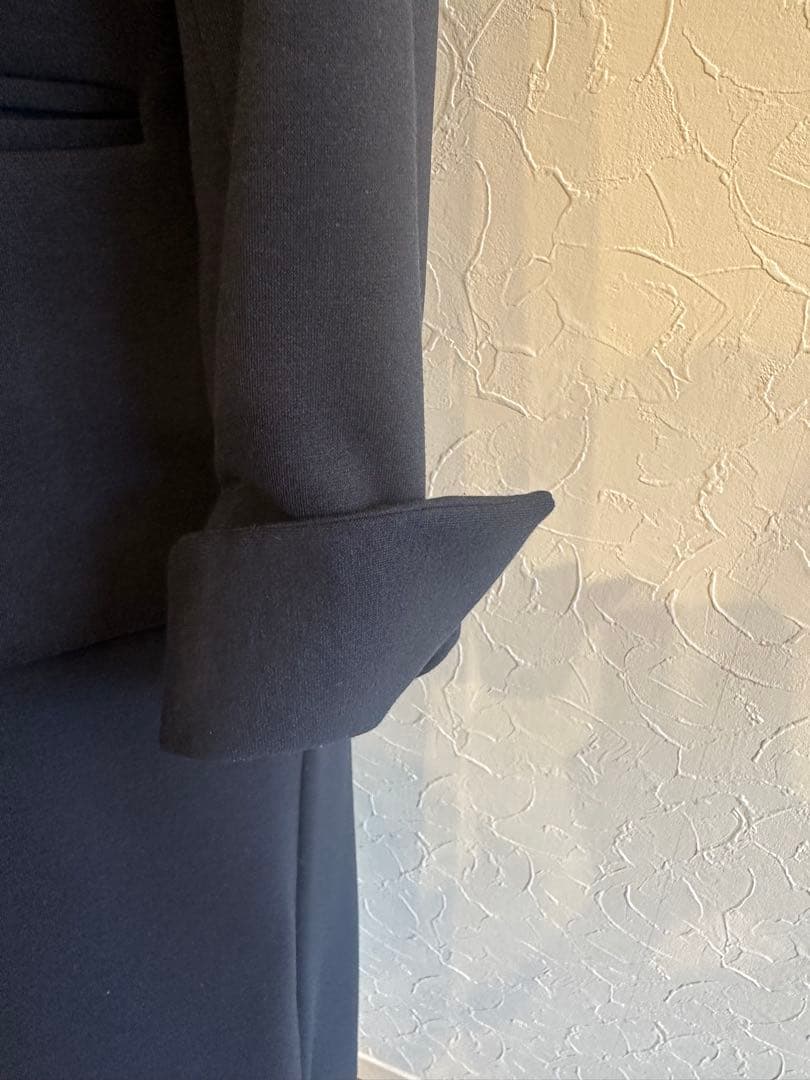 美品✨kay me ダブルジャージー　ネイビー ワンピース&ジャケット13 XL