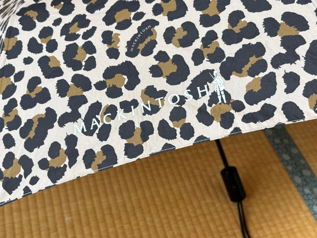 マッキントッシュフィロソフィー/折り畳み傘/レオパード/晴雨兼用/ヒョウ柄/美品