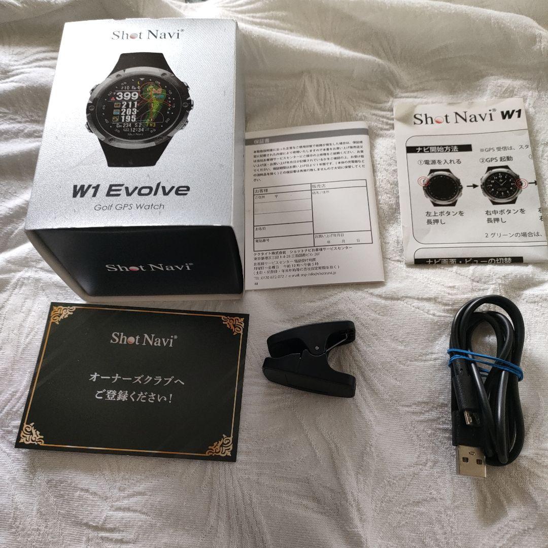 ShotNavi W1 Evolve GPSナビ付きゴルフウォッチ