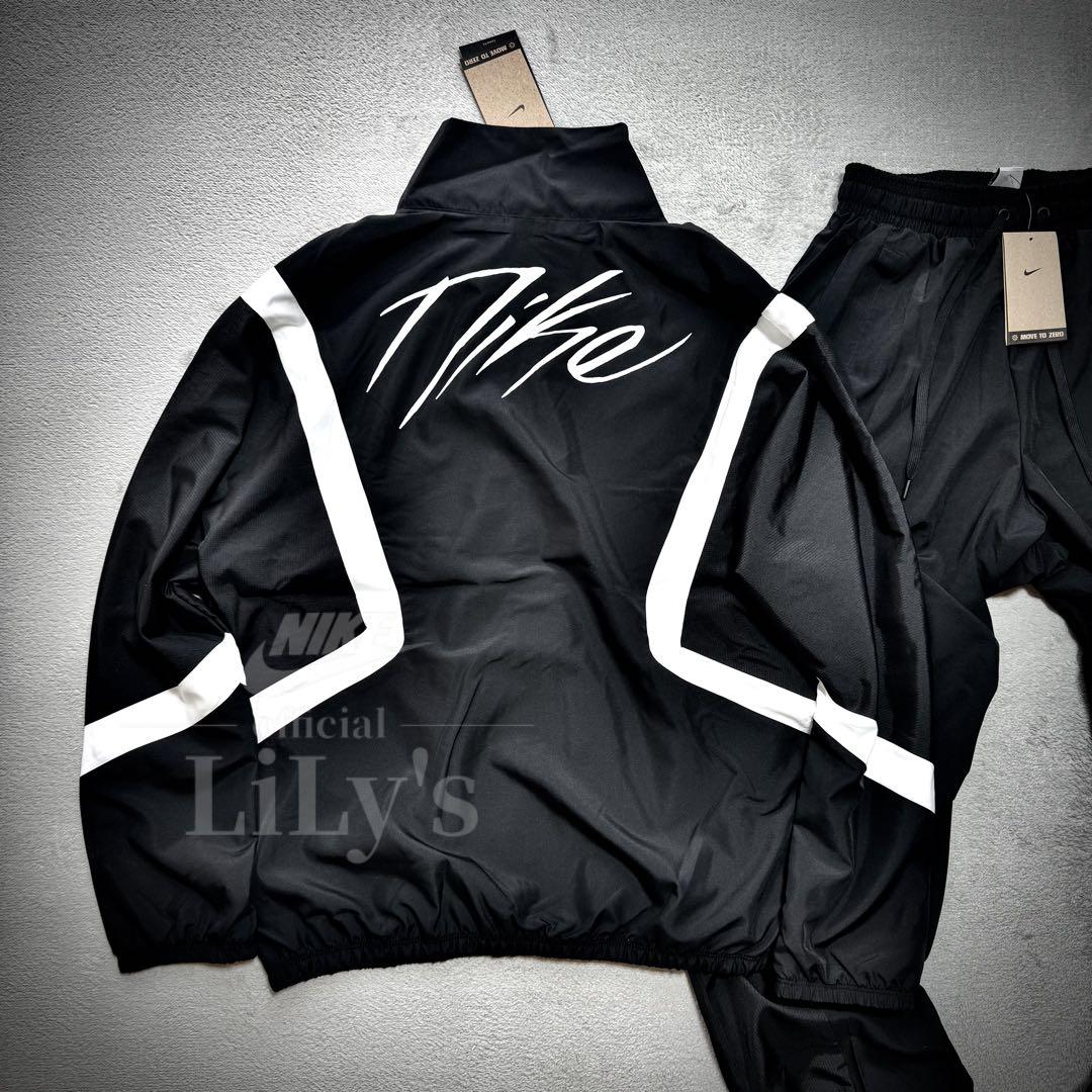 【2XLサイズ】新品未使用　NIKE上下セットアップ　ウーブン　バスケ　黒010