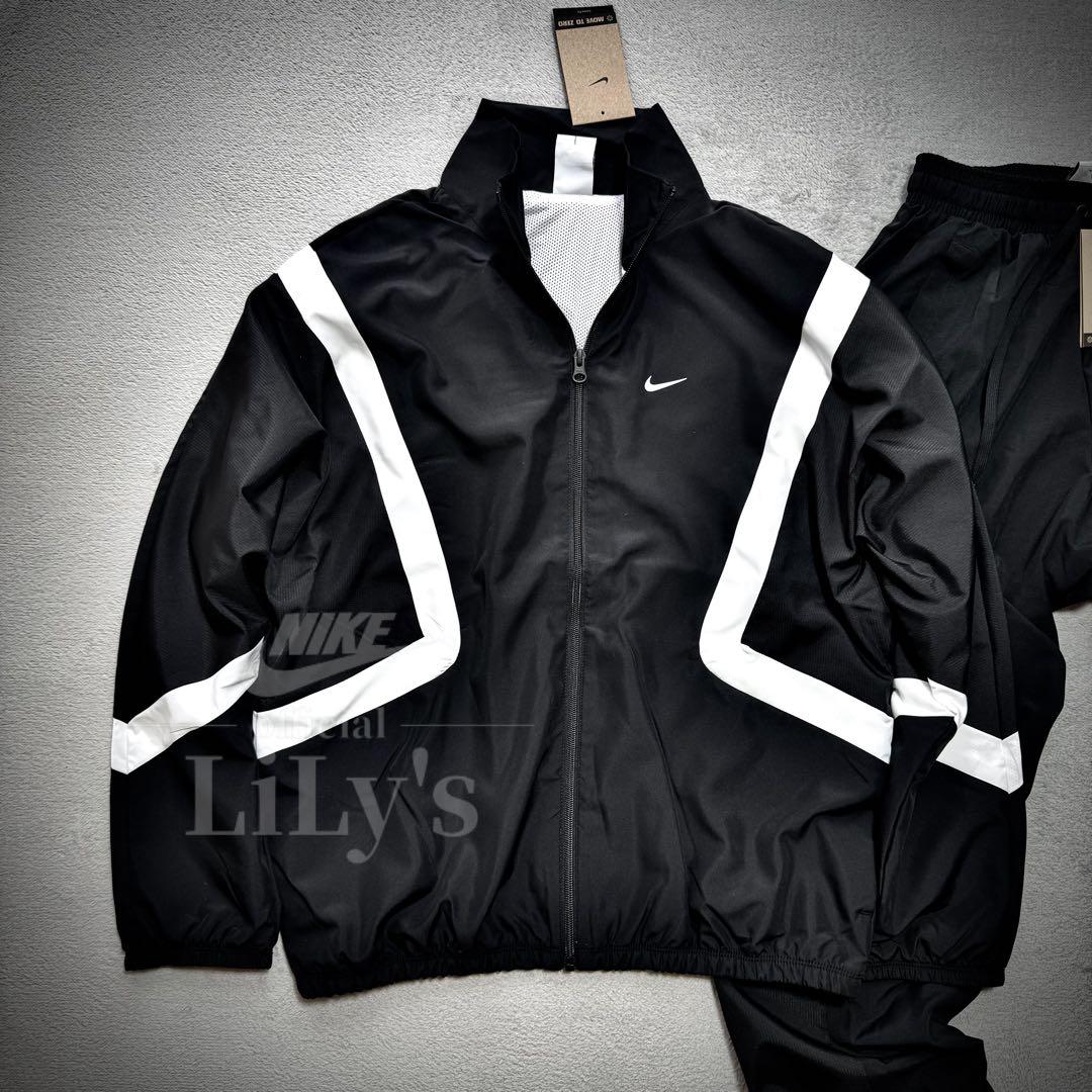 【2XLサイズ】新品未使用　NIKE上下セットアップ　ウーブン　バスケ　黒010