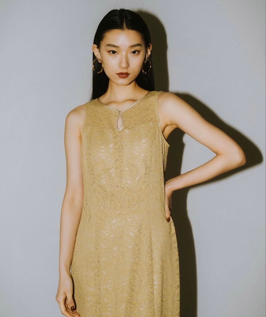 スーツ・フォーマル・ドレス ANDRESD shrink pleats fit dress