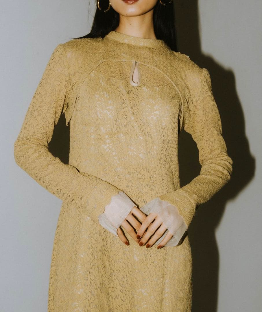 スーツ・フォーマル・ドレス ANDRESD shrink pleats fit dress